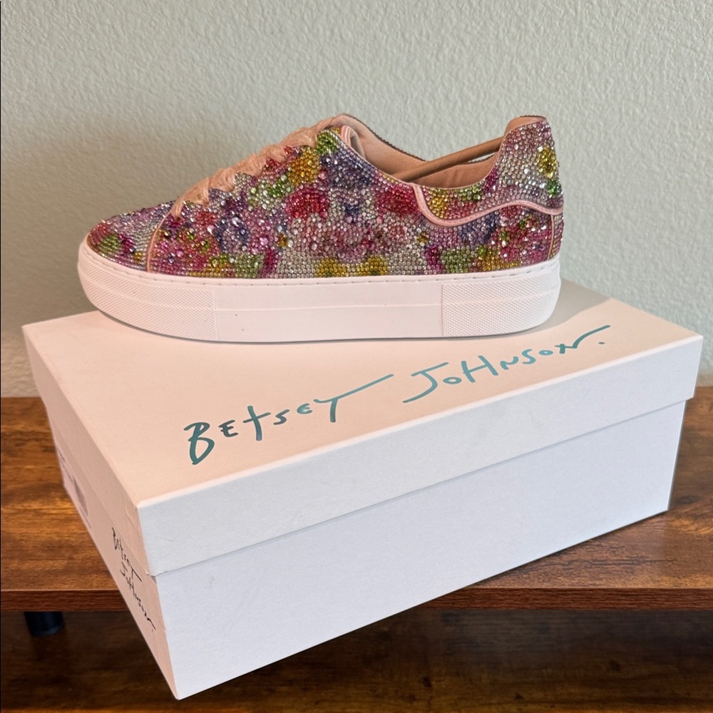 Betsey Johnson Floral Sneakers